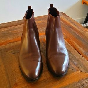 J. Crew leather ankle boots, size 9